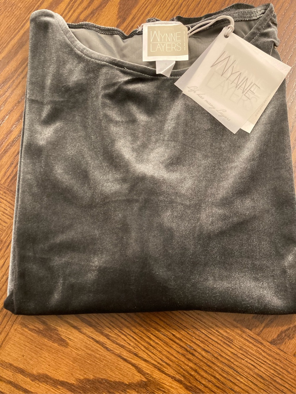 Wynne Layers: Velour Luxe Crewneck Tunic - Grey